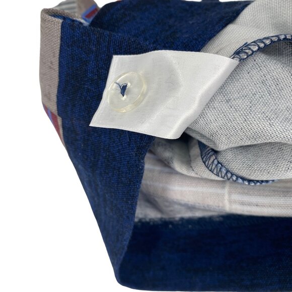 NWT NIC+ZOE 10P Pencil Skirt French Wine Bottle Print Navy Mid Rise Pinstripe - Picture 10 of 12